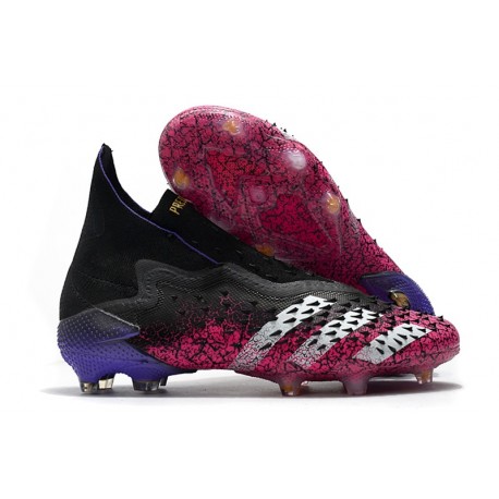 adidas Scarpe Predator Freak+ FG Nero Core Bianco Rosa Shock