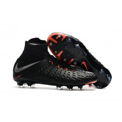 Tacchetti da Calcio Nike Hypervenom Phantom III DF FG Nero Argento Metallic Nero Anthracide