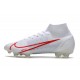 Nike Mercurial Superfly 8 Elite DF FG Bianco Rosso