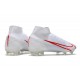 Nike Mercurial Superfly 8 Elite DF FG Bianco Rosso