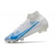 Nike Mercurial Superfly VIII Elite FG Bianco Blu