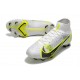 Nike Mercurial Superfly 8 Elite FG Bianco Nero Metallic Argento Volt