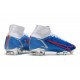 Nike Mercurial Superfly VIII Elite FG Blu Bianco Rosso