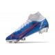 Nike Mercurial Superfly VIII Elite FG Blu Bianco Rosso