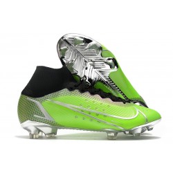 Nike Mercurial Superfly VIII Elite FG Verde Argento Nero